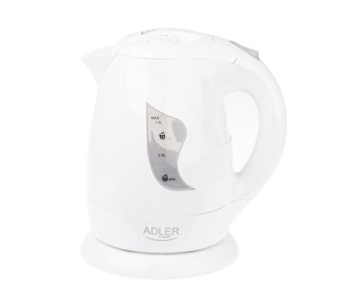 Adler, 850 W, valkoinen - Vedenkeitin, sähkökäyttöinen