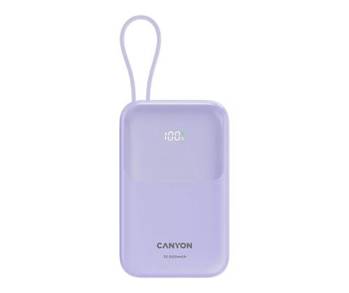 Canyon OnPower 101, 10 000 mAh, violetti - Akkupankit