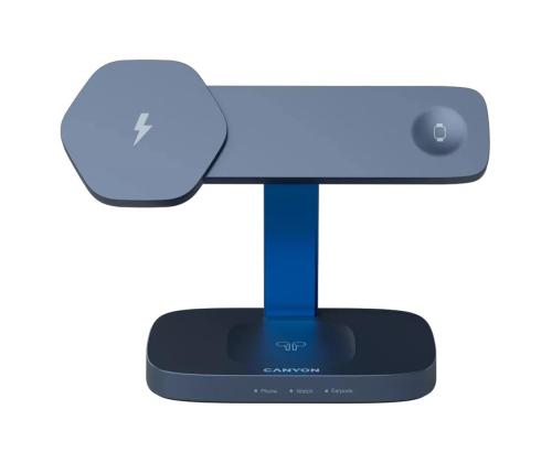 Canyon WCS-310, tummanharmaa/sininen - Langaton latausteline