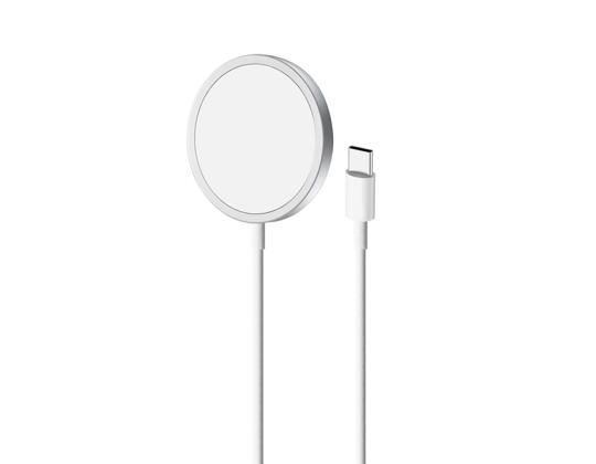 Puro Magnetic Wireless, USB-C, MagSafe, 1 m, valkoinen - Langaton laturi