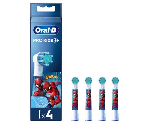 Braun Oral-B, Lasten Hämähäkkimies, 4 kpl - Lisäharjat