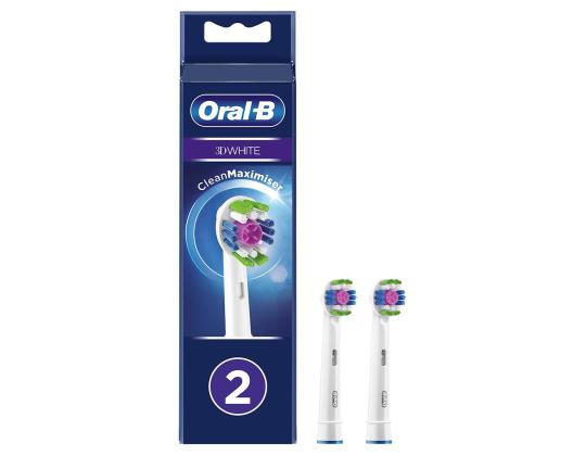 Braun Oral-B Pro 3D White, 2 tk, valkoinen - Varuharjad