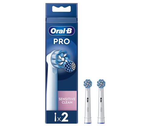Braun Oral-B Sensitive Clean Pro, 2 kpl, valkoinen - Varaharjat