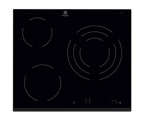 Electrolux, leveys 59 cm, kehyksetön, musta - Integroitu keraaminen liesi