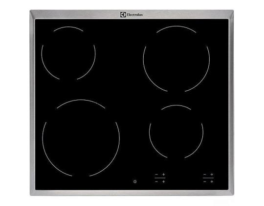Electrolux, leveys 57,6 cm, teräsrunko, musta - Integroitu keraaminen liesi