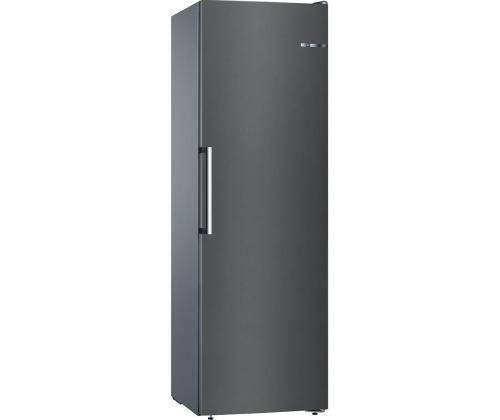Bosch, Sarja 4, NoFrost, 242 L, korkeus 186 cm, musta - Pakastekaappi