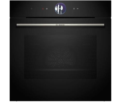 Bosch Series 8, 71 L, pyrolyyttinen puhdistus, musta - Integroitu uuni
