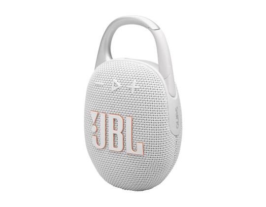 JBL Clip 5, valkoinen - Kannettava langaton kaiutin
