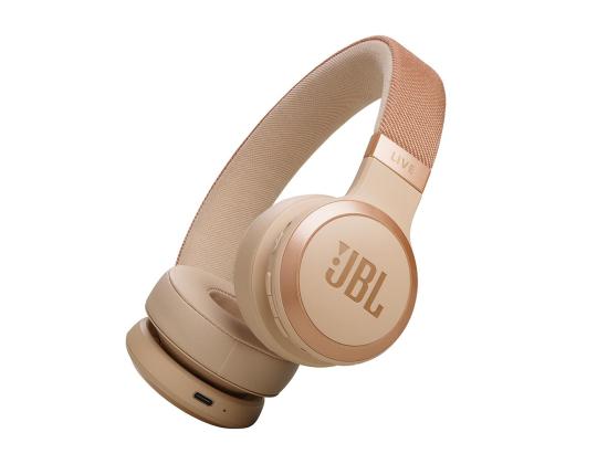 JBL Live 670NC, mukautuva melunvaimennus, beige - langattomat korvakuulokkeet