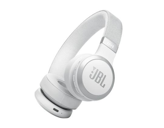 JBL Live 670NC, mukautuva melunvaimennus, valkoinen - langattomat korvakuulokkeet