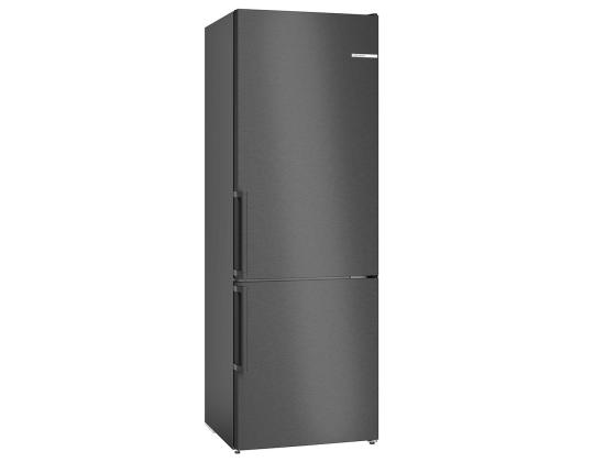Bosch, NoFrost, 440 L, korkeus 203 cm, musta - Jääkaappi