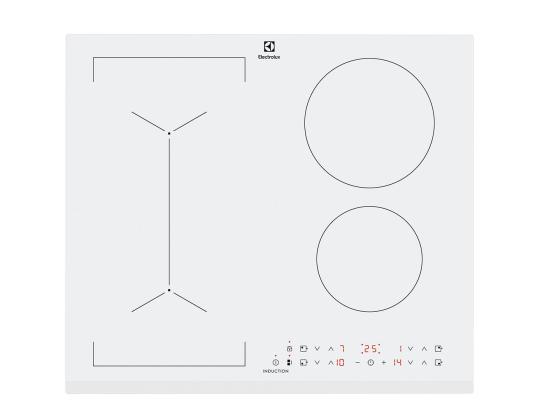 Electrolux, leveys 59 cm, kehyksetön, valkoinen - Integroitu induktioliesi