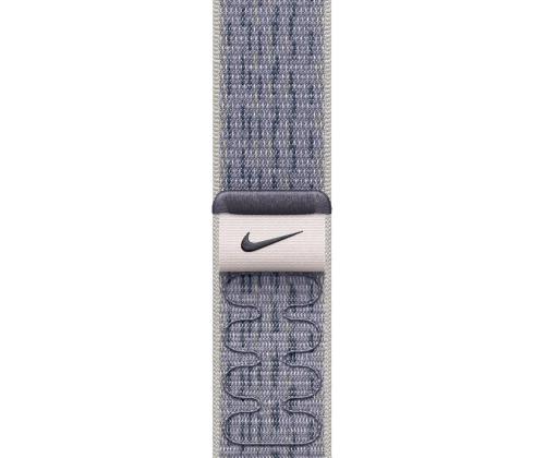 Apple Nike Sport Loop, 42mm, harmaa/sininen - Kellohihna