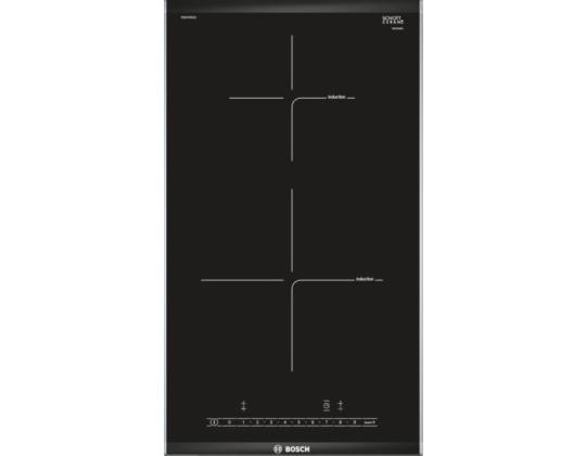 Bosch sarja 6 Domino, leveys 30,6 cm, teräsrunko, musta - Integroitu induktioliesi