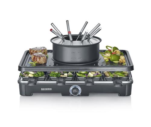 Severin, 1400 W, musta - Raclette-grilli ja fonduegrilli