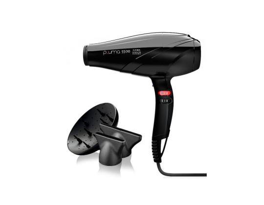 GA.MA Pluma 5500 Oxy-Active, 2400 W, musta - Hiustenkuivain