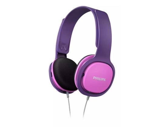 Philips SHK2000BK, pinkki/violetti - Kuulokkeet lapsille