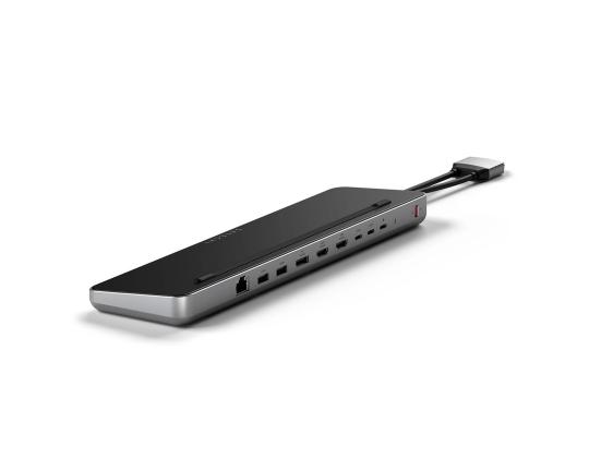 Satechi Dual Dock Stand, USB-C, 75 W, harmaa - Kannettavan tietokoneen telakointi