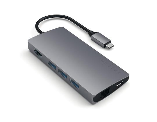 USB-C Splitter Multi-Port 4K Gigabit Ethernet Satech