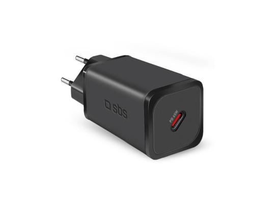 SBS miniseinälaturi, USB-C, 65 W, musta - Virtalähde