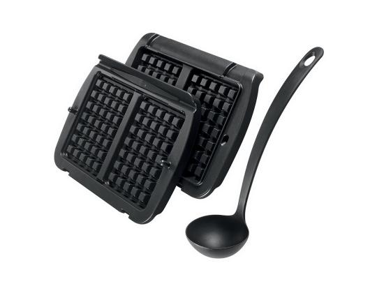 Tefal Optigrill, musta - Vohvelilautaset + kauha