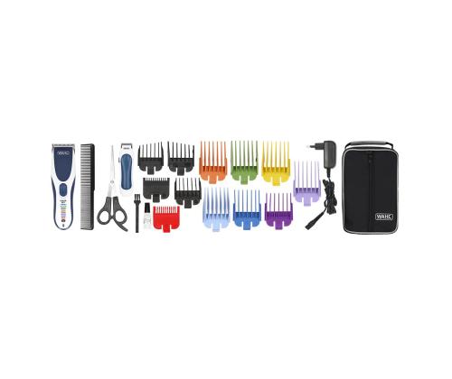Wahl Cordless Color Pro, sininen/valkoinen - kampaamoalalla