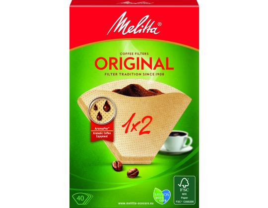 Kahvinsuodattimet 1x2 Melitta 40 kpl