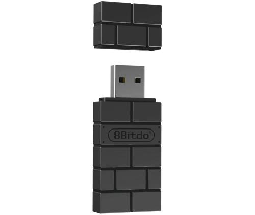 8BitDo USB Wireless Adapter 2, musta - Langaton ohjainsovitin