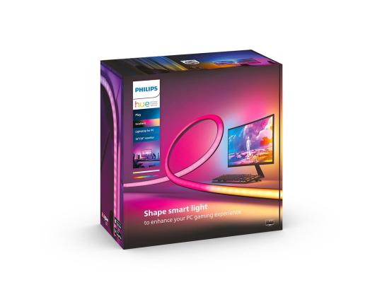 Philips Hue Play Gradient PC Lightstrip, 32´´-34´´, musta/valkoinen - LED-valonauha PC:lle