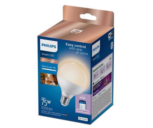 Philips Wiz Smart LED Globe, E27, valkoinen - LED-valaisin