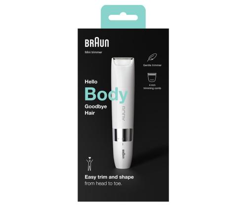 BRAUN, valkoinen - Minitrimmeri
