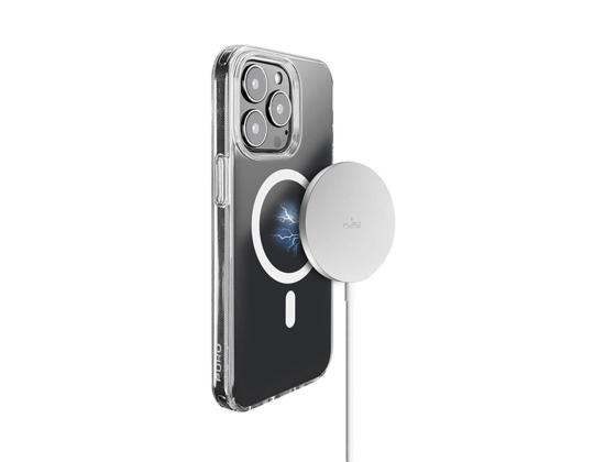Puro Magnetic Wireless, USB-C, MagSafe, 1 m, valkoinen - Langaton laturi