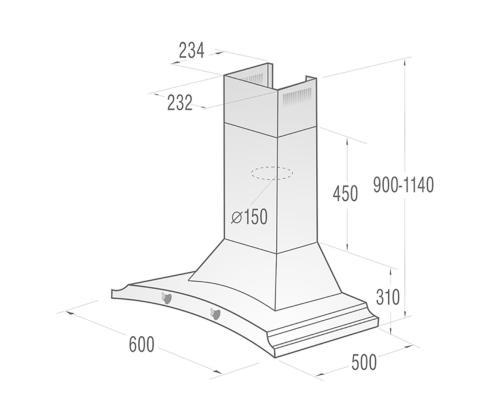 Gorenje, 621 m³/h, leveys 60 cm, beige - Ilmankuivain - Ilmankuivaaja
