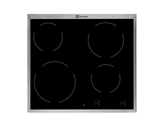 Electrolux, leveys 57,6 cm, teräsrunko, musta - Integroitu keraaminen liesi