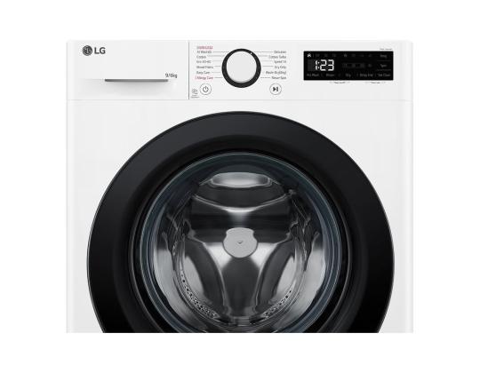 LG, 9 kg / 6 kg, syvyys 56,5 cm, 1400 rpm - Pesukone kuivausrummulla