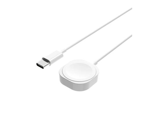 Kiinteä USB-C-laturi, Apple Watch, valkoinen - Kaapeli