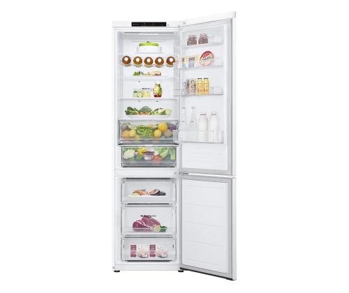 LG, NoFrost, 387 L, korkeus 203 cm, valkoinen - Jääkaappi ja pakastin