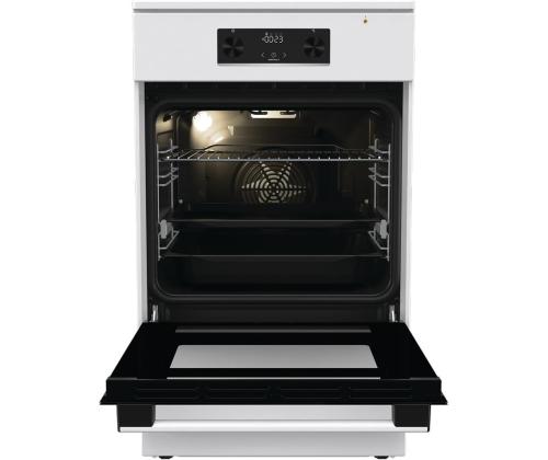 Gorenje, 70 L, leveys 50 cm, valkoinen - Induktioliesi, jossa on sähköliesi