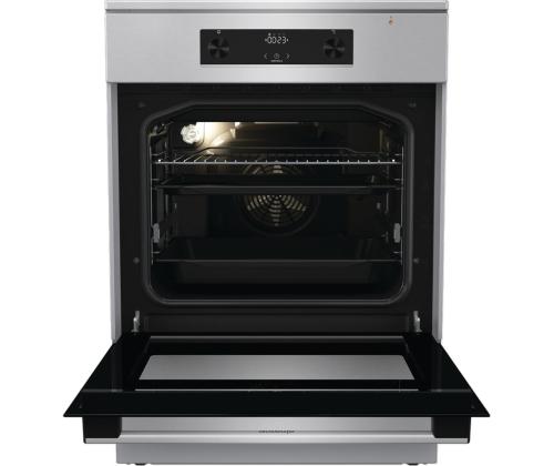 Gorenje, 71 L, leveys 60 cm, ruostumatonta terästä - Induktioliesi, jossa on sähköliesi