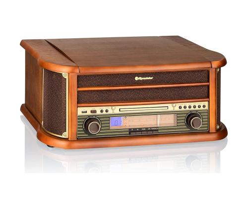 Roadstar HIF-1993BT, vinyyli, CD, Bluetooth, USB, ruskea - Magnetoola