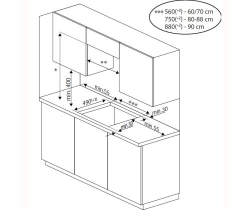 Beko, leveys 58 cm, valkoinen - Integroitu induktiokeittotaso