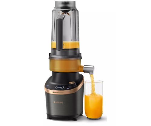 Philips Flip&Juice, 1500 W, musta - Tehosekoitin + 2 toGo-pulloa
