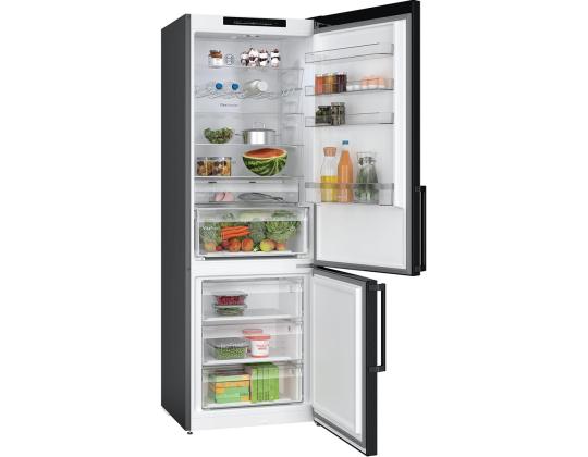 Bosch, NoFrost, 440 L, korkeus 203 cm, musta - Jääkaappi