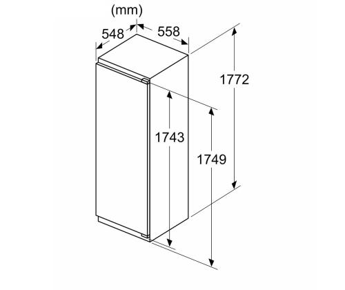 Bosch, sarja 6, 310 L, korkeus 178 cm - Integroitu jääkaappipakastin