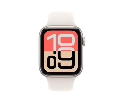 Apple Watch SE 3, 40 mm, GPS + Cellular, urheilullinen ranneke, S/M, beige alumiini / beige - Älykellotuotteet