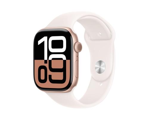 Apple Sport Band, 46 mm, M/L, vaaleanpunainen - Kellohihna