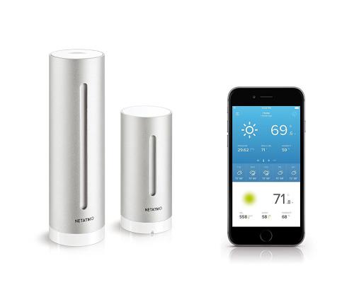 Netatmo Smart Home Weather Station, hopea - Älykäs sääasema kahdella anturilla