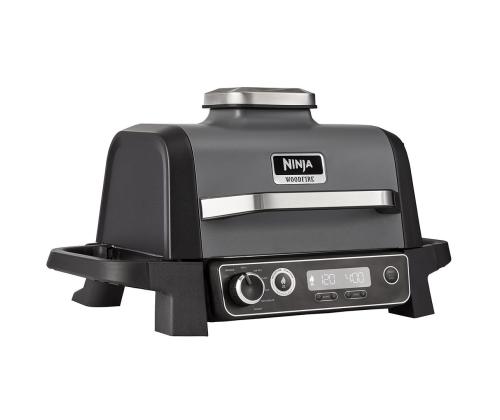 Ninja Woodfire, musta - Sähkökäyttöinen ulkogrilli