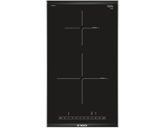 Bosch sarja 6 Domino, leveys 30,6 cm, teräsrunko, musta - Integroitu induktioliesi