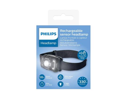 Philips Ladattava anturiotokatkovalo, musta - Otsalamppu